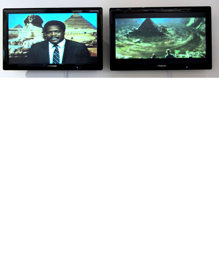 David Huffman's video installation, titled Pyramid Dreams