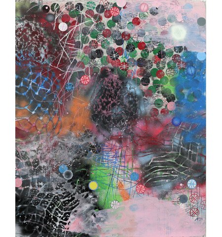 David Huffman painting titled C-section