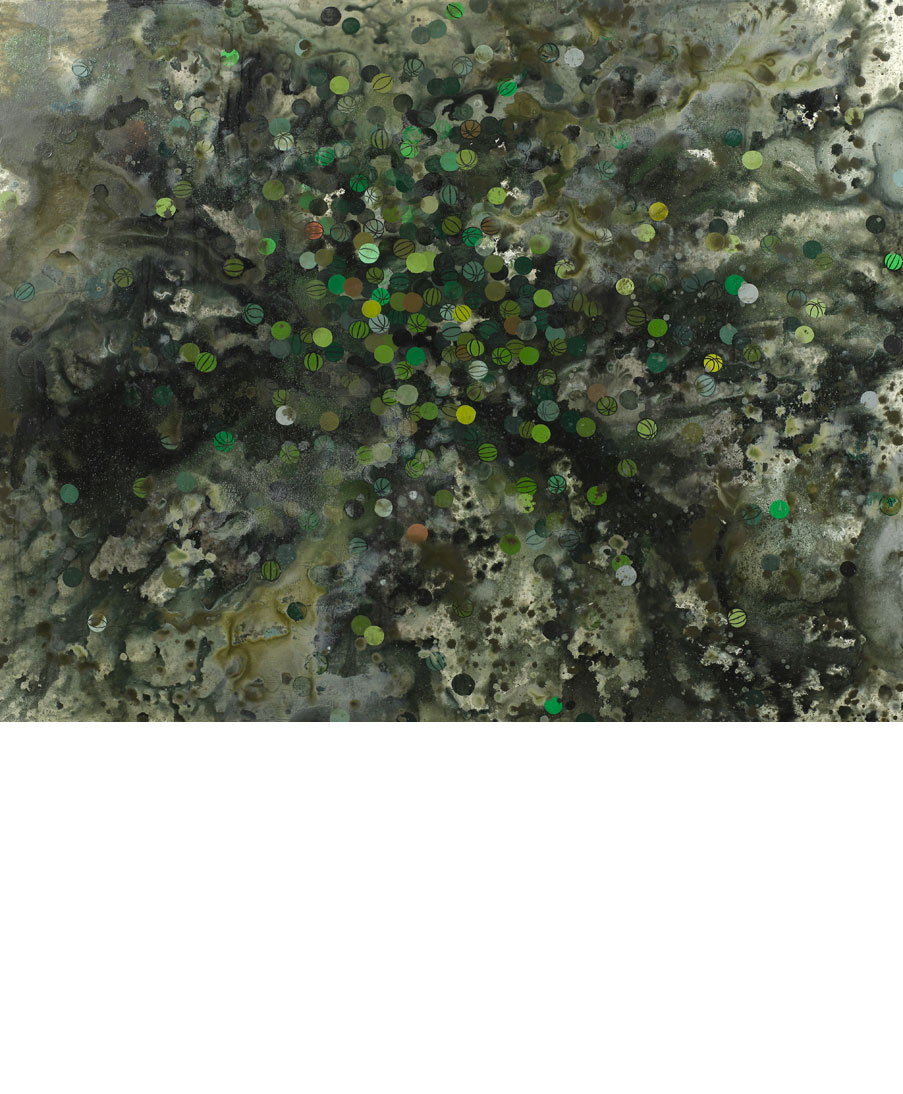 Large image of David Huffman's painting Collard Green