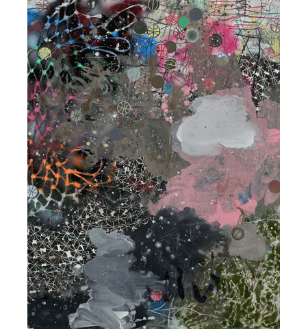 David Huffman painting titled Lady KungFu