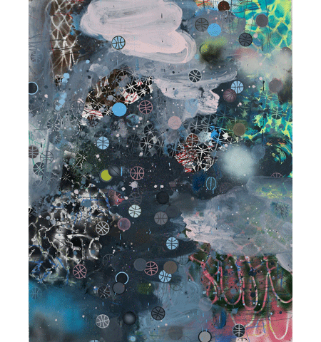 David Huffman painting titled Liquorstore Incense