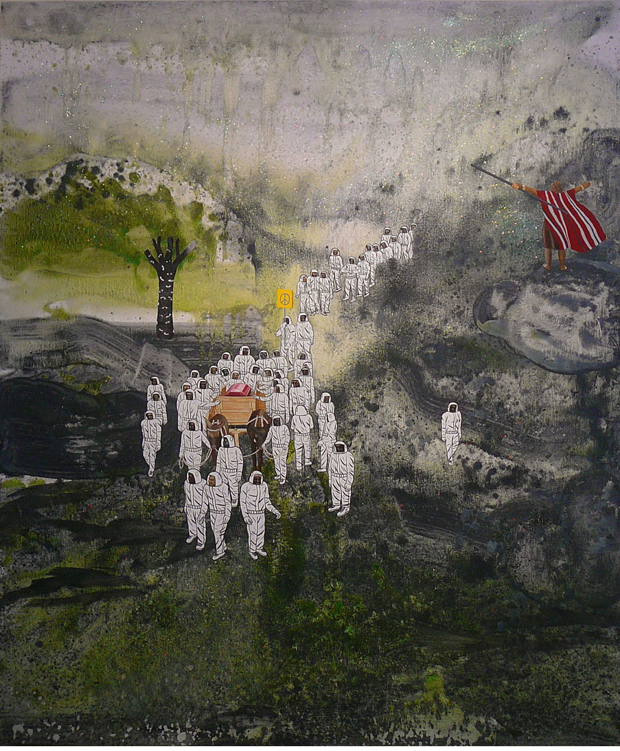 Painting by artist David Huffman titled MLK