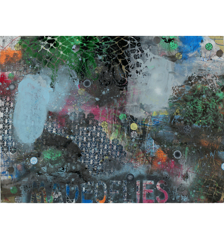 David Huffman painting titled Made of Lies