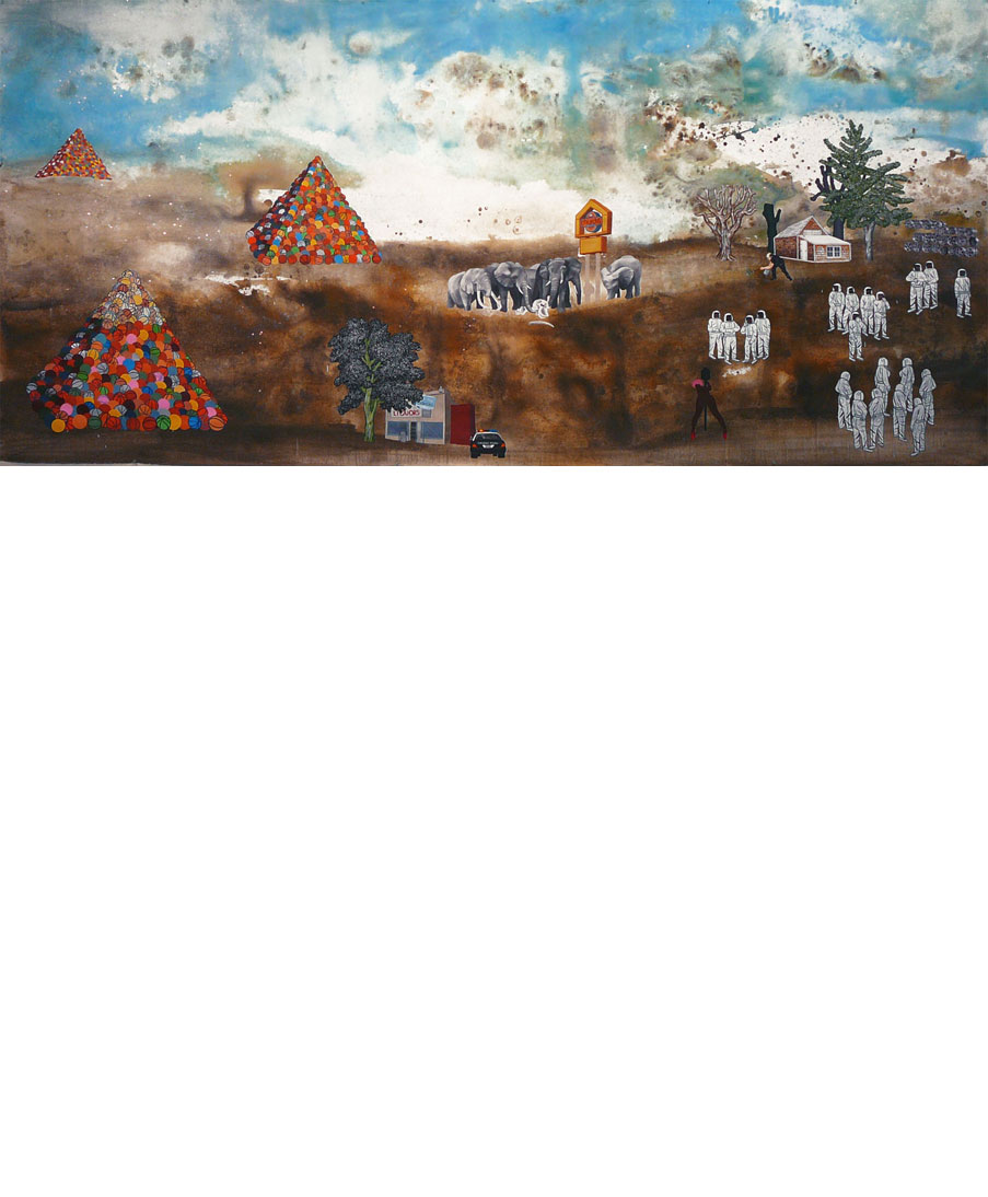 Painting by artist David Huffman titled Nomenclature