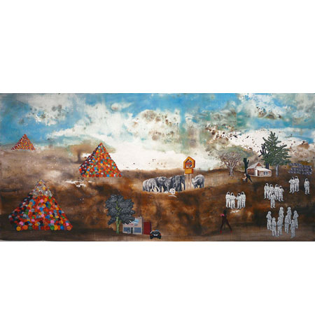 Painting by artist David Huffman titled Nomenclature