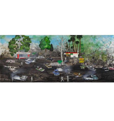 David Huffman's painting Sideshow